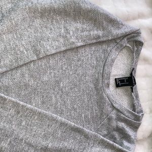 cute grey forever 21 sweater